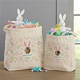 Hoppy Easter Personalized Canvas Tote Bags - 40198
