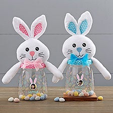 Hoppy Easter Personalized Photo Easter Bunny Candy Jar  - 40201