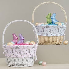 Easter PhiloSophies® Personalized Easter Basket with Folding Handle  - 40213