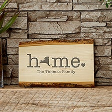 Home State Personalized Basswood Planks  - 40222