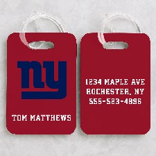 NFL New York Giants Personalized Luggage Tag 2 Pc Set - 40228