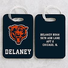 NFL Chicago Bears Personalized Luggage Tag 2 Pc Set - 40230