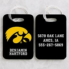 NCAA Iowa Hawkeyes Personalized Luggage Tag 2 Pc Set - 40240