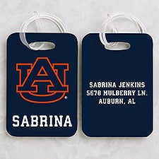 NCAA Auburn Tigers Personalized Luggage Tag 2 Pc Set - 40245