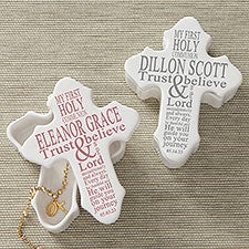 First Communion Personalized Cross Box  - 40267