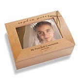 Holy Name Personalized First Communion Keepsake Box  - 40276