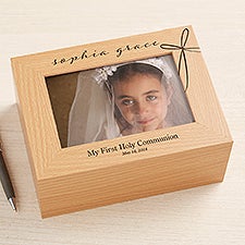 Holy Name Personalized First Communion Keepsake Box  - 40276