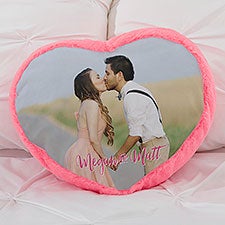 Photo Love Personalized Pink Heart Throw Pillow  - 40280