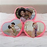 Photo & Message Personalized Heart Throw Pillow  - 40287