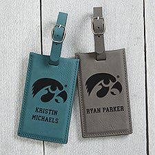 NCAA Iowa Hawkeyes Personalized Leatherette Luggage Tag - 40312