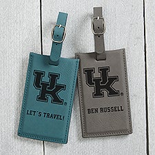 NCAA Kentucky Wildcats Personalized Leatherette Luggage Tag - 40314