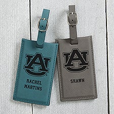 NCAA Auburn Tigers Personalized Leatherette Luggage Tag - 40317