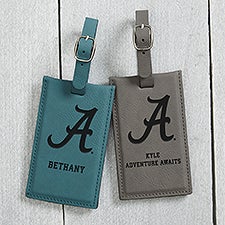 NCAA Alabama Crimson Tide Personalized Leatherette Luggage Tag - 40318