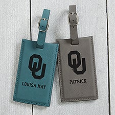 NCAA Oklahoma Sooners Personalized Leatherette Luggage Tag - 40322
