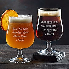 Write Your Own Personalized Belgium Craft Beer Glass  - 40377