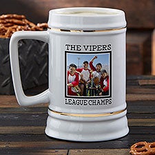 Personalized Beer Stein - Photo Message - 40379