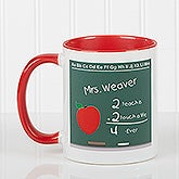 Personalized Teacher Chalkboard Ceramic Coffee Mug - 4040