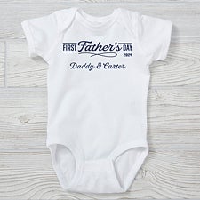 Daddys First Fathers Day Personalized Baby Clothing  - 40446