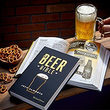 The Beer Bible Personalized Leather Book  - 40453D