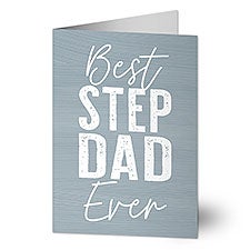 Best Step Dad Personalized Greeting Card  - 40461