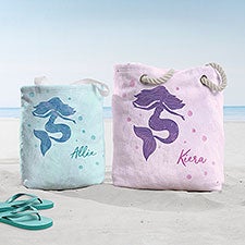 Personalized Beach Bag - Mermaid Kisses - 40507