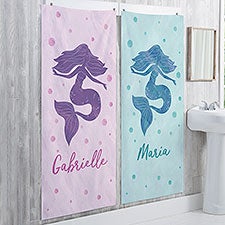 Personalized Bath Towel - Mermaid Kisses - 40510