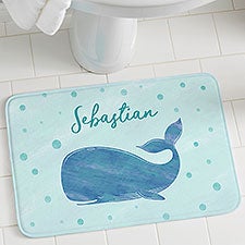 Whale Wishes Personalized Foam Bath Mat  - 40521