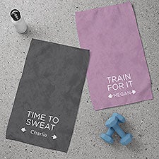Personalized Gym Towel - Fitness Fan - 40536
