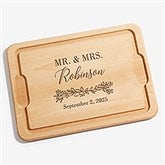 Laurels Of Love Personalized Maple Cutting Board  - 40550