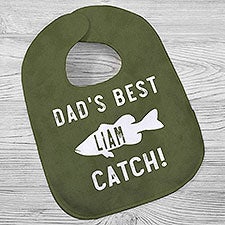 Reel Cool Like Dad Personalized Baby Bibs  - 40572
