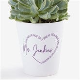 A Great Teacher Personalized Mini Flower Pot  - 40584