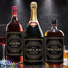 Top Shelf Dad Personalized Liquor Bottle Label  - 40614