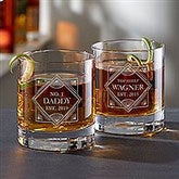 Luigi Bormioli® Top Shelf Dad Engraved Old Fashioned Whiskey Glass  - 40616