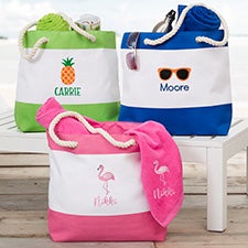 Beach Fun Personalized Beach Bag  - 40651