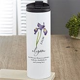 Personalized Tumbler - Birth Month Flower - 40665