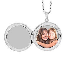 Personalized Round Photo Locket  - 40679D