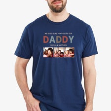 Glad Youre Our Dad Personalized Photo Mens Shirts  - 40701