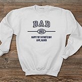 Daddy Established Personalized Adult Sweatshirt - 40704
