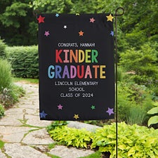 Kindergarten Graduation Personalized Garden Flag  - 40737