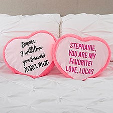 Write Your Own Personalized Heart Throw Pillow  - 40758