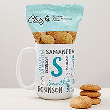 Notable Name Personalized Coffee Mug with Cheryls Cookies - 40761