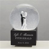 Wedding Couple Personalized Musical Snow Globe  - 40769