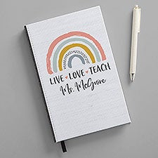 Boho Rainbow Personalized Teacher Journal  - 40774