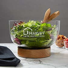 Personalized Logo Glass Serving Bowl - 40781