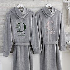 Floral Bridesmaid Personalized Sweatshirt Robe  - 40809