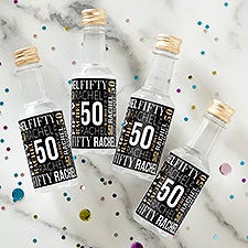 Repeating Birthday Personalized Mini Liquor Bottle Labels - 40821