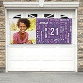 Repeating Birthday Personalized Birthday Banner  - 40831