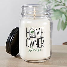 Home Owners Personalized Farmhouse Candle Jar  - 40866