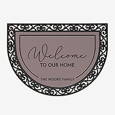Entryway Personalized Half Round Doormat - 40882