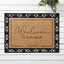 Entryway Collection Personalized 18x27 Synthetic Coir Doormat - 40884